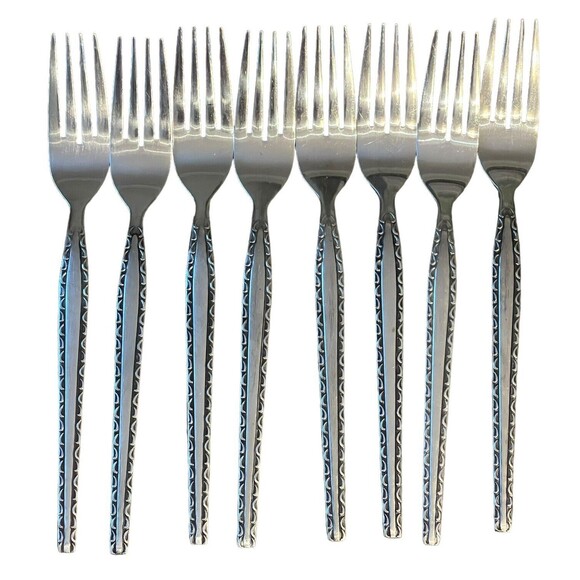 Rogers Ensenada Scroll Stainless Flatware Set 50 Pc‎ Service for 8 Vintage - Picture 5 of 12